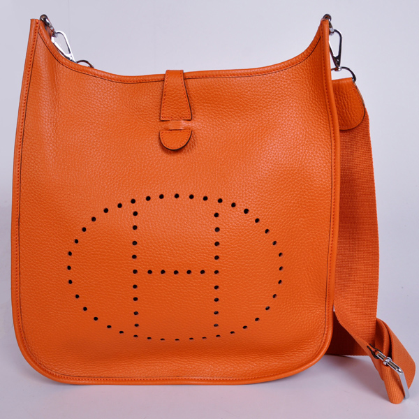 1043 Hermes 32 centimetri di pelle borsa Evelyn clemence a Orange